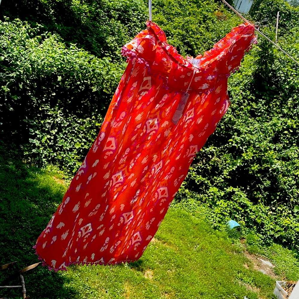 Orange & Pink combo Mudpie mini dress.